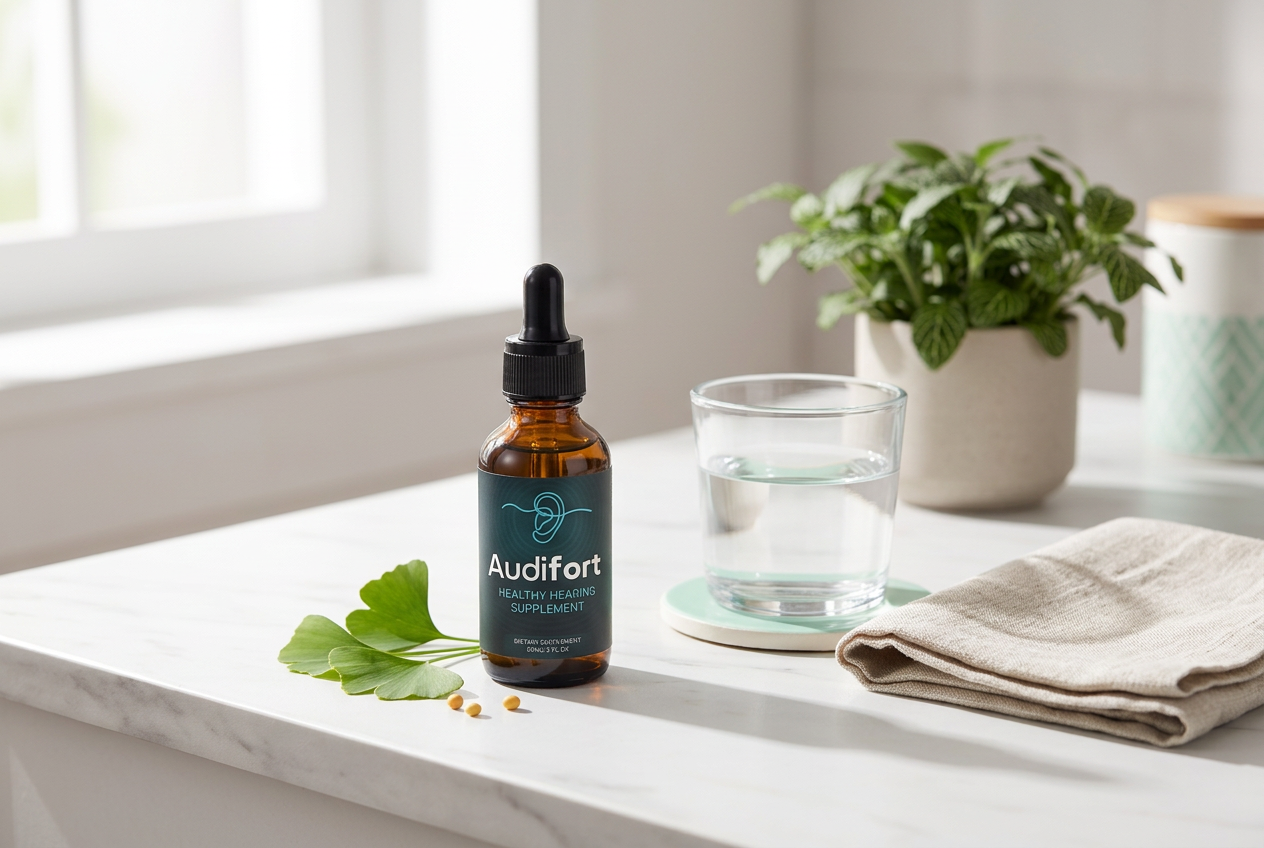 A calm morning ritual with the Audifort dropper bottle