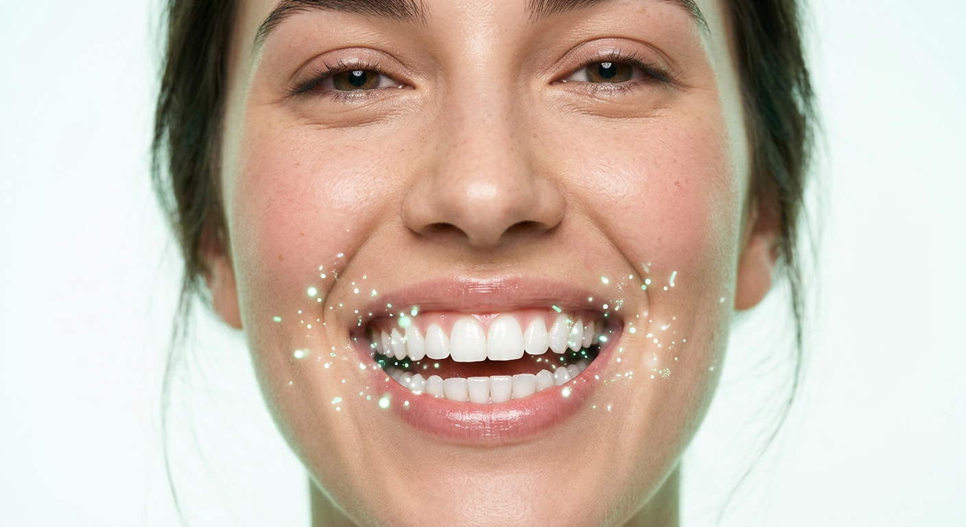 Editorial close-up of a smiling person