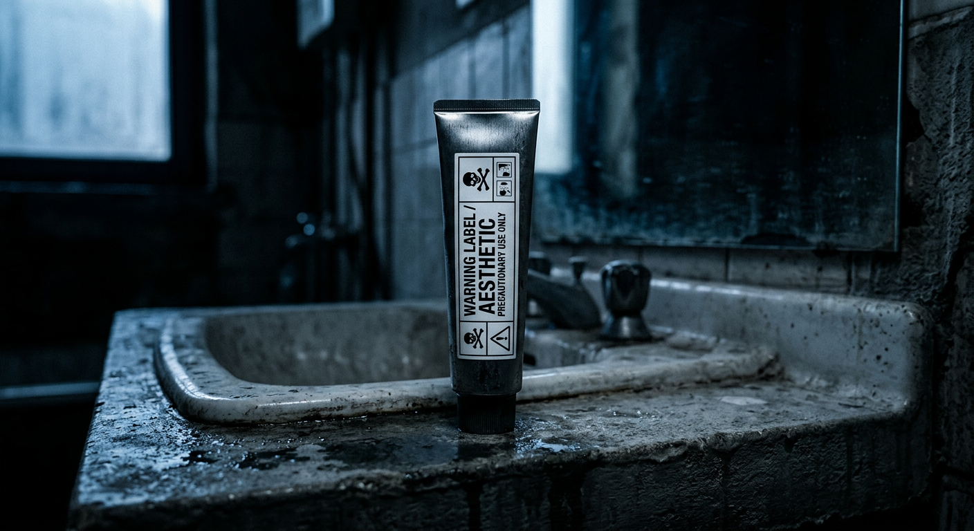 Editorial toothpaste still life
