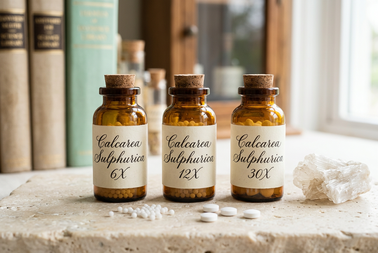 Calcarea Sulphurica 6X, 12X and 30X preparations