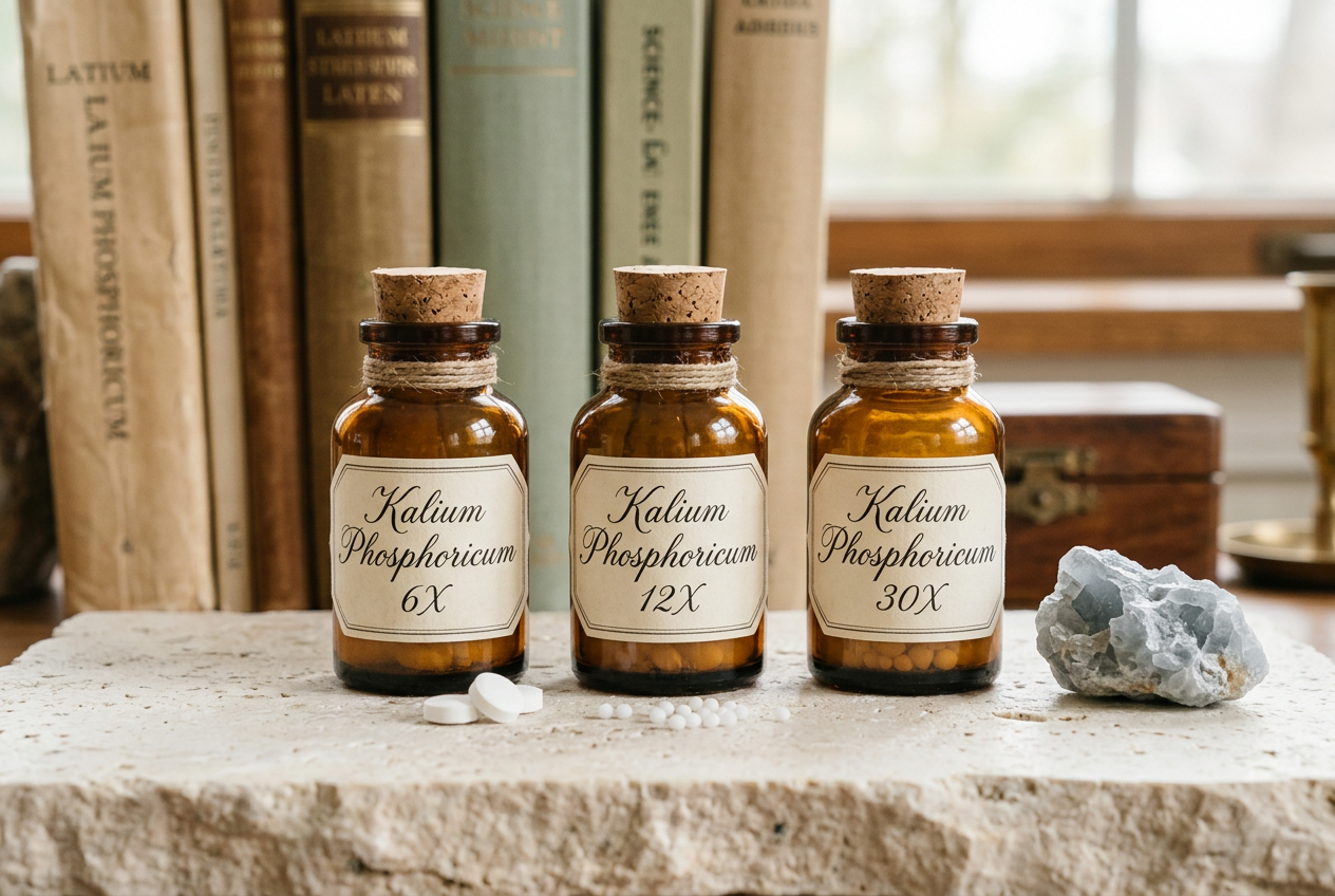 Kalium Phosphoricum 6X, 12X and 30X preparations