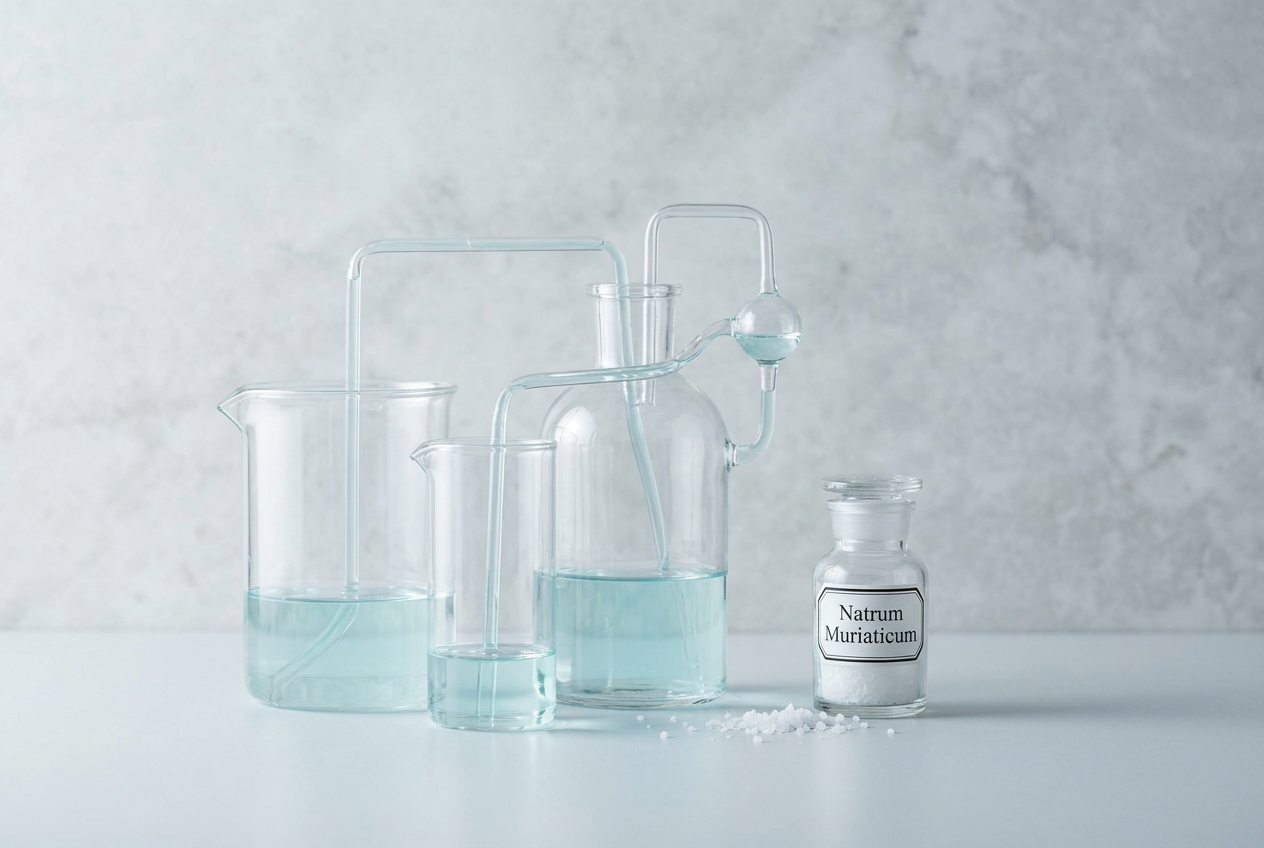 Laboratory glassware with clear liquid — water distribution and fluid balance